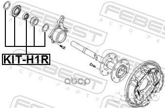 KIT-H1R подшипник задней полуоси Hyundai H-1 0