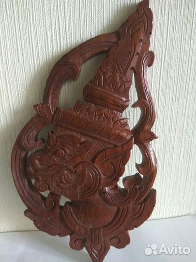 Панно Лаос. Красное дерево.Новое