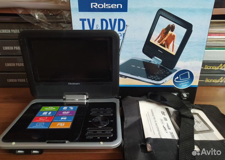Портативный dvd плеер с цифровым тв
