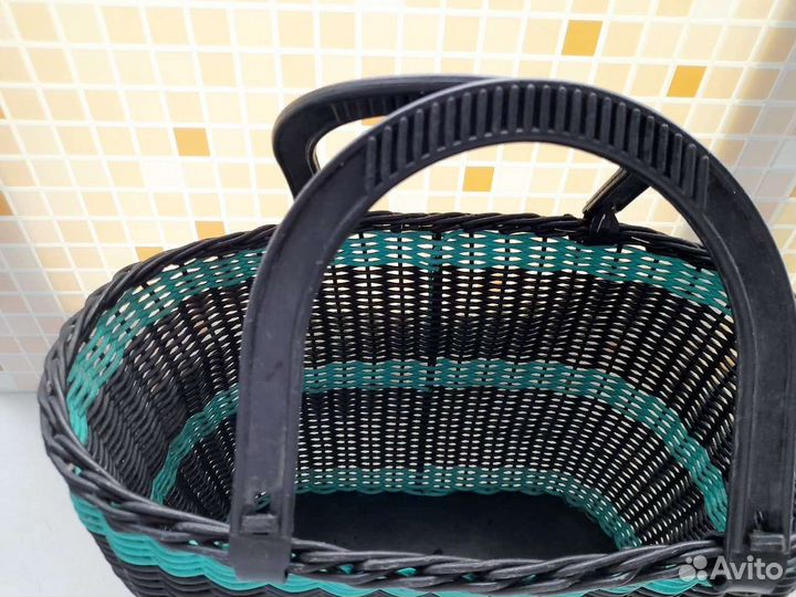 Корзина хозяйственная СССР пластик