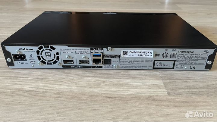 Ultra HD Blu-ray-плеер Panasonic DMP-UB404