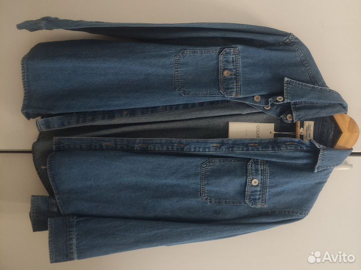 Джинсовая рубашка colins