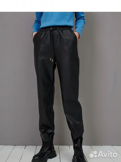 Брюки кожаные