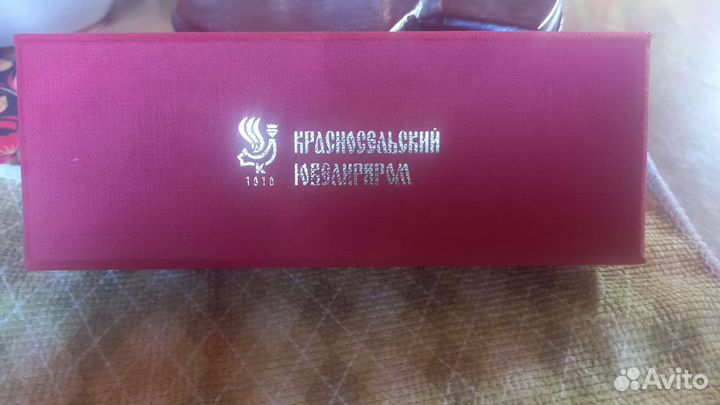 Ложка и вилка серебро 925, эмаль