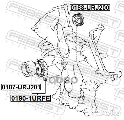 Натяжитель ремня 01901urfe Febest