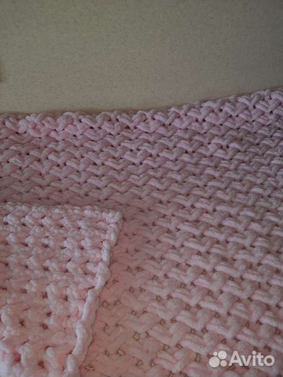 Плед детский вязаный ручная работа