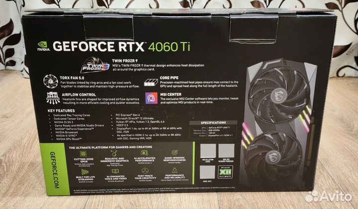 RTX 4060 Ti MSI Gaming X Гарантия / Обмен