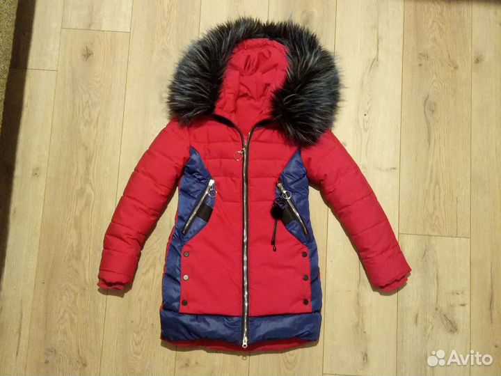 Пуховик для девочки 110-116