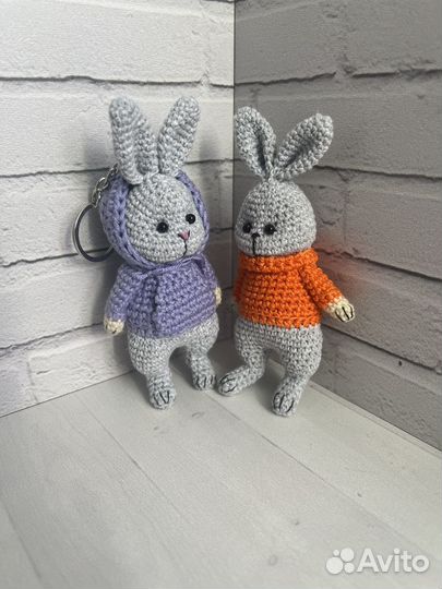 Брелок ручной работы Зайка