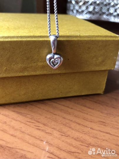 Серебряный кулон подвеска: сердце