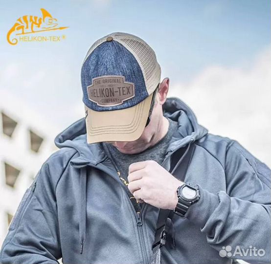 Бейсболка Helikon Trucker Logo Cap