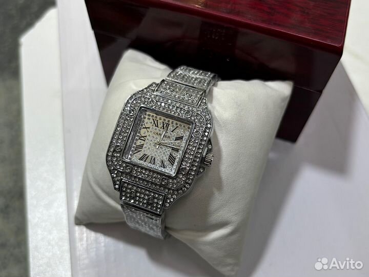 Часы cartier женские серебряные