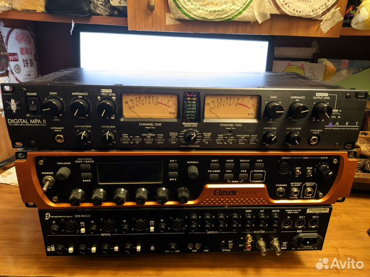 Гитарный проц Avid 11 и ревербератор Ямаха REV-5