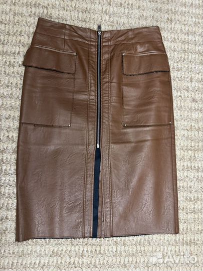 Кожаная юбка р L(46-48)