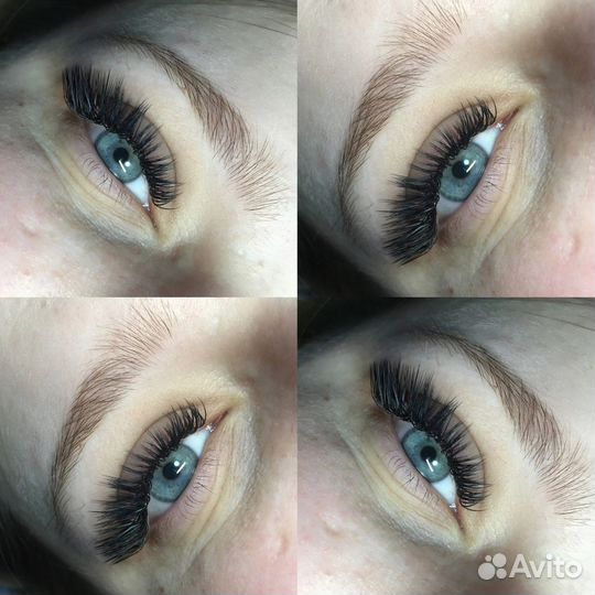 Наращивание ресниц и оформление бровей