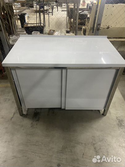 Стол тумба купе из нержавейки