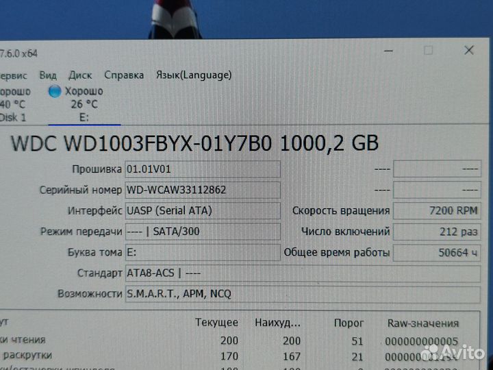 Жёсткий диск на 1Тб 3штуки