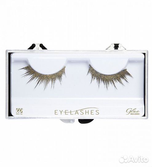 Ресницы накладные с золотом