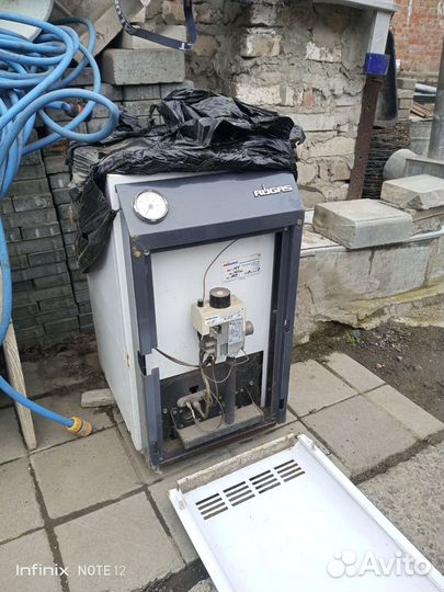 Газовый котел напольный бу 12.5 кв, автоматика сит