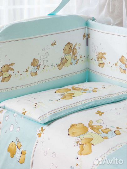 Комплект детского постельного белья с бортиками