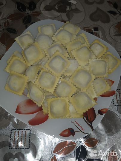 Равиоли домашние, лапша яичная домашняя