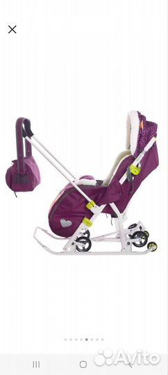 Детские санки коляска