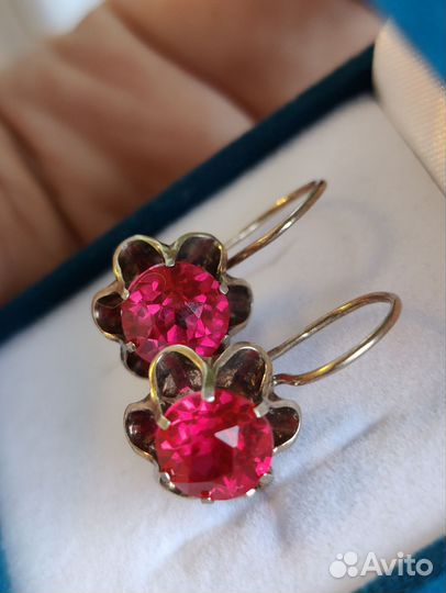 Серьги серебро СССР