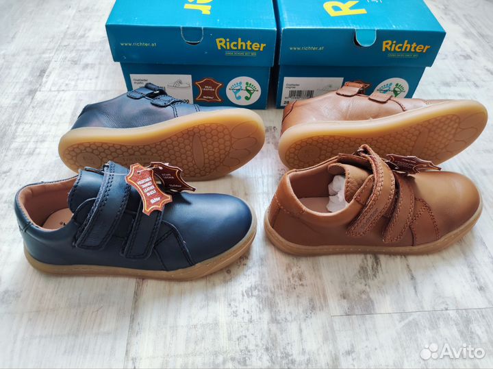 Кроссовки Richter босоногая обувь 27 кожаные