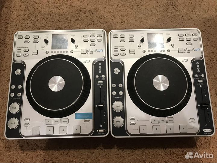 Пара mp3 dj cd проигрывателей Stanton c.314