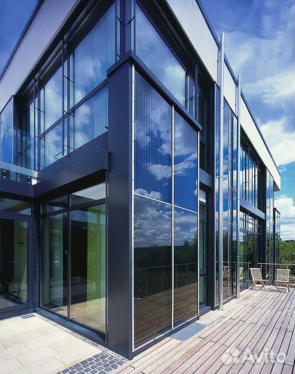 Фасадное остекление. Алюминиевые конструкции. Зимние сады