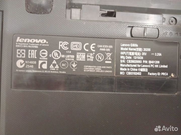 Ноутбук lenovo g505s