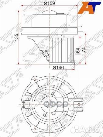Мотор отопителя салона mitsubishi pajero/monter