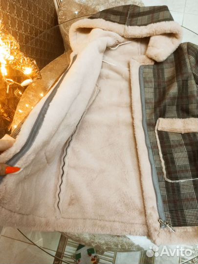 Дубленка для девочки 134