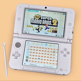 Nintendo 3DS XL Белая, много игр, 128 гб