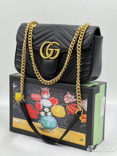 Сумка женская gucci marmont GG