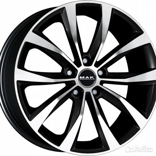 R17 5x114,3 7,5J ET40 D76 MAK Wolf Black Mirror