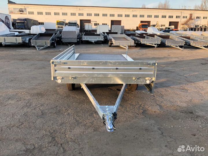 Прицеп двухосный мзса 817738.001 кузов 3*1,85 м