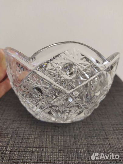 Ваза конфетница хрустальная салатник СССР