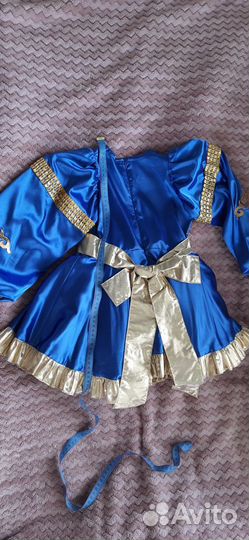 Платье для девочки синее