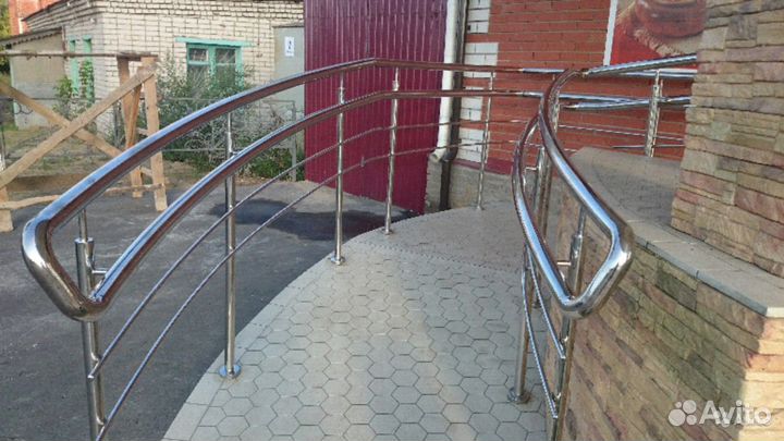 Перила, пандус для магазина, входной группы