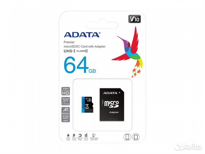 Карта памяти adata Premier micro-sdxc 64Gb