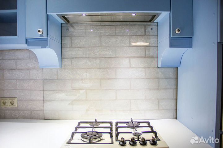 Защитный экран для плиты - из стекла - прозрачный