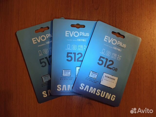 Samsung Evo Plus 512Gb Microsd. Оригинал объявление продам