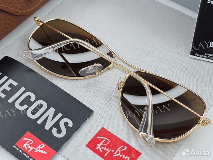 Очки Ray Ban 3362 Cockpit Gold Brown Стекло