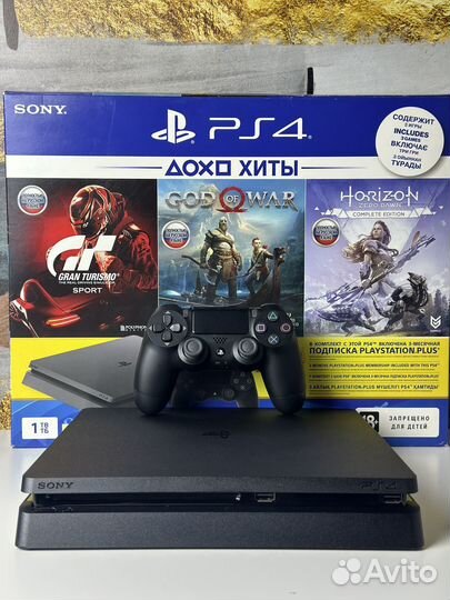 Sony PlayStation 4 Slim 1Tb (Коробка/2208B)