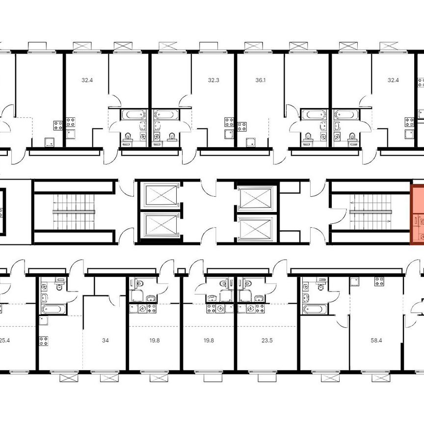 1-к. квартира, 42,3 м², 33/33 эт.