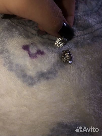 Серьги серебро