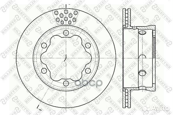 6020-3344V-SX диск торм. зад. MB Sprinter, V