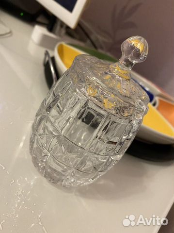 Сахарница стеклянная