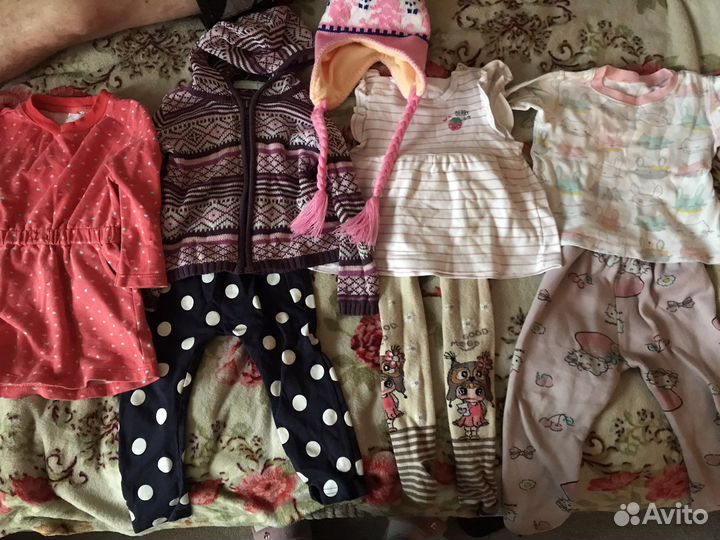 Детская одежда для девочек 86 92 пакетом